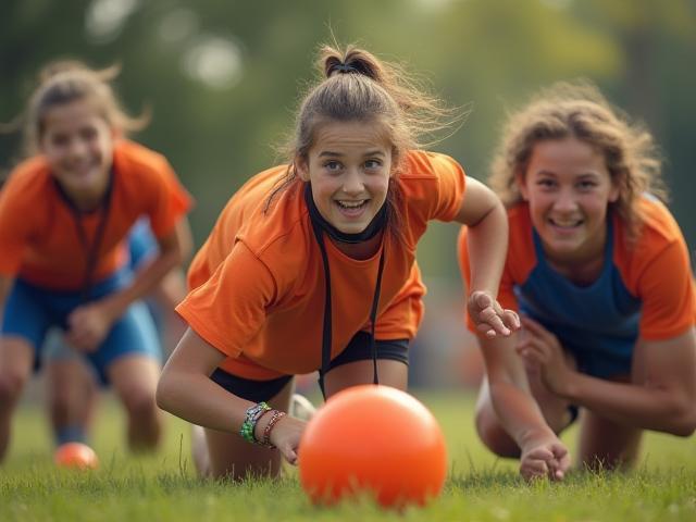 Firmenteam nimmt aktiv an Geschicklichkeitsspielen teil